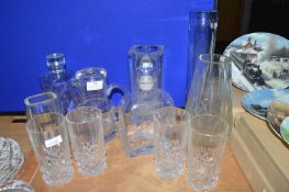Glass Vases, Decanters, Highballs, etc.