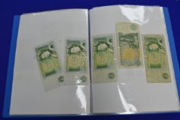 Banknote Collection Including Bank of England White £5 Notes from 1940/50’s
