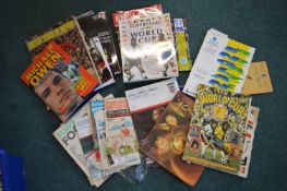 Assorted Football Programs, Books, and Magazines
