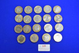 19x Current British Pictorial £2 Coins