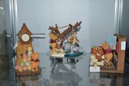 3x Winnie the Pooh Figures