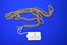 9ct Gold Chain with Fob Clasp 150cm long, ~38.3g