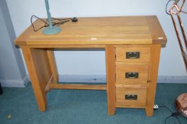 Solid Light Oak Desk