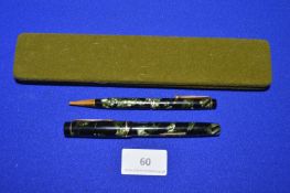 Vintage Summit Pen & Pencil Set Including Fountain Pen with 14ct Gold Nib