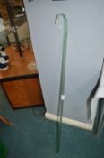 Victorian Coloured Glass Twisted Walking Cane