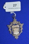 Hallmarked Silver Presentation Medallion Blank Cartouche - Birmingham 1906, ~21g
