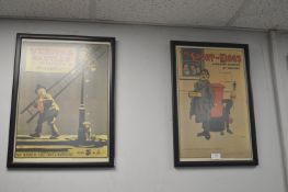 2x John Hassall Reproduction Advertising Print