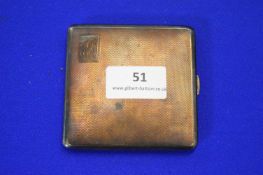 Hallmarked Silver Cigarette Case - Birmingham 1936, 84g gross