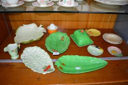 Carlton Ware and Beswick Cabbage Leaf Dishes and Bowls, etc.