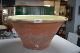 Large Terracotta Glazed Pancheon