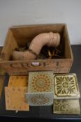 Architectural Salvage Including Door Furniture, 70’s Tiles, Drainpipe, etc.