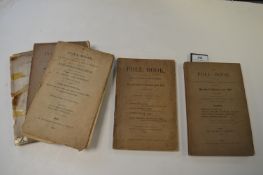 3x Editions of the Hull Poll Book 1865 to 1868