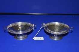 Pair of Hallmarked Silver Bowl - Birmingham 1925, ~127g total