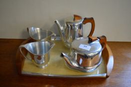 Piquet Ware Tea Set on Tray