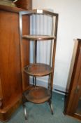 1930’s Mahogany Folding Cake Stand