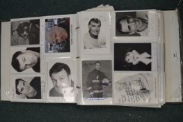 Album of Signed Photographs Including Actors, Musicians, etc.
