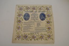Commemorative Crepe Souvenir of the King’s Visit to Hull 1905