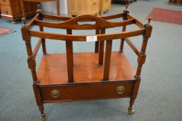 Edwardian Mahogany Newspaper Rack