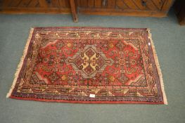 Small Woven Red Rug 4ft x 2’6”