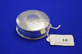Hallmarked Silver Lidded Pot - Birmingham 1919, ~32g (missing liner)