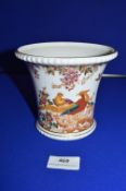 Royal Crown Derby Olde Avesbury Peacock Design Planter