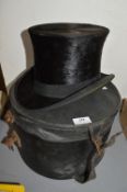 Silk Top Hat and Case
