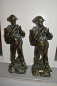 Pair of Spelter Figures