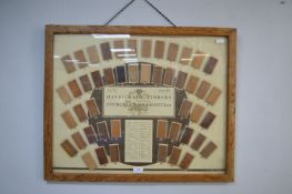 Framed Handicraft Timbers Recognition Board