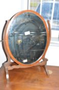 Edwardian Inlaid Mahogany Dressing Table Mirror