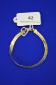 9ct Gold Flat Snake Chain Bracelet, ~4.2g (matching lot 41)