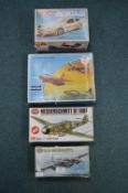 4x Model Kits by Airfix, Matchbox, etc.