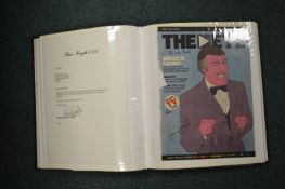 Album of Signed Photographs and Cutting of Actors and Sportsmen Including Ken Webster