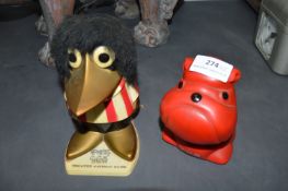 2x Vintage Trusty Savings Bank Moneyboxes