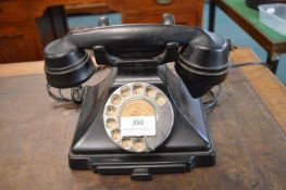 1920’s Black Bakelite Pyramid Telephone