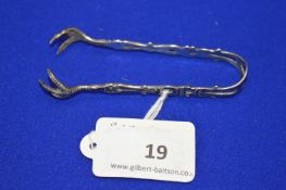 Hallmarked Silver Sugar Tongs - Birmingham 1900, ~10g