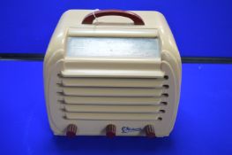1950’s Marconi T160A White Bakelite Radio