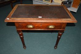 Small Mahogany Leather Topped Desk
