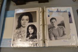Album of Signed Photographs Including Actors, etc.