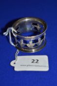 Hallmarked Silver Pierced Napkin Ring - Birmingham 1904, ~18g