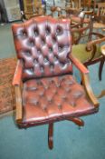 Chesterfield Swivel Armchair