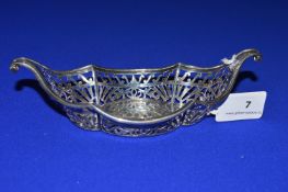 Hallmarked Silver Pierced Dish - London 1898, ~77g