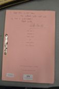 Signed TV Script for Redcap 2 Episode 2, 2003