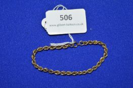 9ct Gold Chain Bracelet, ~2.3g
