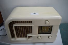 1950’s Ferranti White Bakelite Radio