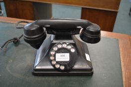 1920’s Black Bakelite Pyramid Telephone