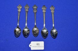 5x Rolex Swiss Lakes Teaspoons