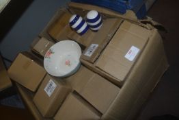 *Box of Salt & Pepper Shakers, and Bowls