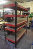 Set of Five Tier Racking 160x60cm x 180cm high