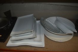 Quantity of Assorted White Dishes