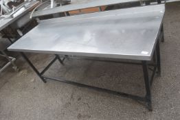 Stainless Steel Preparation Table 180x65cm x 90cm high